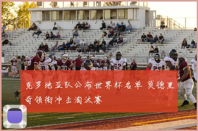 克罗地亚队公布世界杯名单 莫德里奇领衔冲击淘汰赛